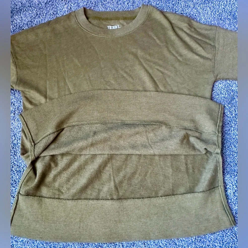 Olive Green Long Sleeve Top | S | Like New - Picture 8 of 15